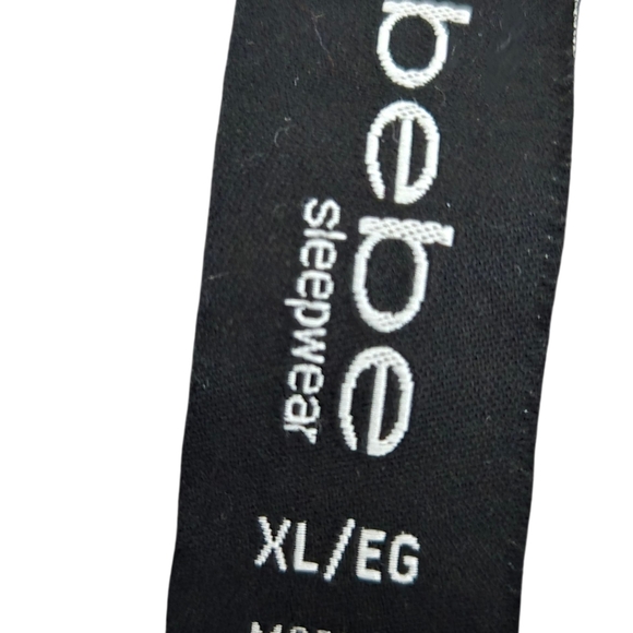 Bebe Dark Gray Logo Sweatshirt Sleepwear - Picture 3 of 3